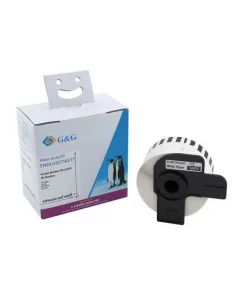 DK22225 - ruban cassette compatible Brother - blanc