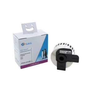 DK22225 - ruban cassette compatible Brother - blanc