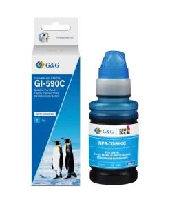 1604C001 / GI-590 C - bouteille d'encre compatible Canon - cyan