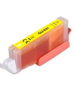 6121C001 / CLI-531 Y - cartouche compatible Canon - jaune
