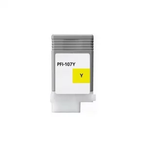 6708B001 / PFI-107 Y - cartouche compatible Canon - jaune