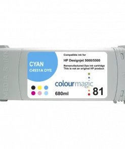 C4931A / 81 - cartouche compatible HP - cyan