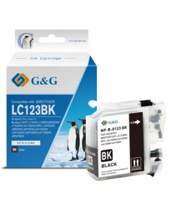 LC123BK - cartouche qualité premium compatible Brother - noire