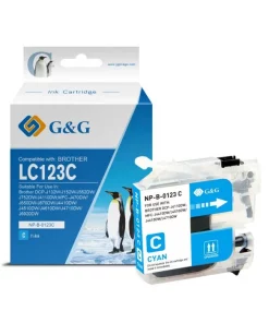 LC123C - cartouche qualité premium compatible Brother - cyan
