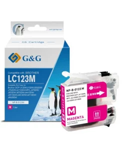LC123M - cartouche qualité premium compatible Brother - magenta