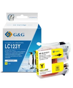 LC123Y - cartouche qualité premium compatible Brother - jaune