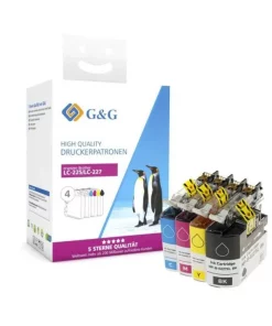 LC227XLVALBP - cartouches qualité premium compatible Brother - multipack 4 couleurs : noire, cyan, magenta, jaune