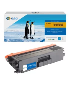 TN326C - toner qualité premium compatible Brother - cyan