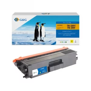 TN329Y - toner qualité premium compatible Brother - jaune