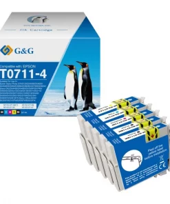 Pack de 5 cartouches PREMIUM de marque G&G compatibles EPSON T0715