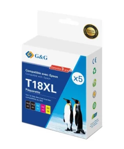 C13T18164012 / 18XL - cartouches qualité premium compatible Epson - multipack 4 couleurs : noire, cyan, magenta, jaune