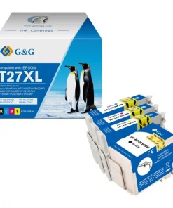 C13T27154010 / 27XL - cartouches qualité premium compatible Epson - multipack 3 couleurs : cyan, magenta, jaune
