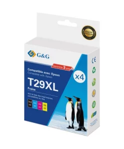C13T29964012 / 29XL - cartouches qualité premium compatible Epson - multipack 4 couleurs : noire, cyan, magenta, jaune