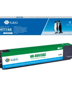 F6T77AE / 913A - cartouche qualité premium compatible HP - cyan