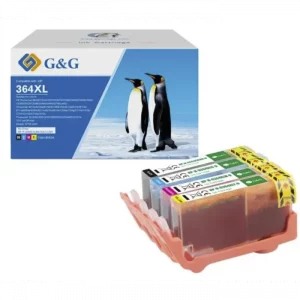 J3M82AE / 364 - cartouches qualité premium compatible HP - multipack 4 couleurs : noire, cyan, magenta, jaune
