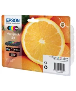 Epson 33 Oranges - Pack de 5 - noir, noir photo, cyan, magenta, jaune - cartouche d'encre de marque