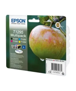 Epson T1295 Pomme - Pack de 4 - noir, cyan, magenta, jaune - cartouche d'encre de marque