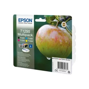 Epson T1295 Pomme - Pack de 4 - noir, cyan, magenta, jaune - cartouche d'encre de marque