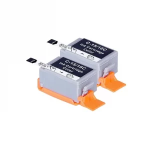 BCI-16 C / 9818A002 - Cartouches compatibles Canon - Pack x2 - couleur
