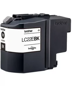 LC22EBK - cartouche de marque Brother - noire
