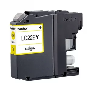 LC22EY - cartouche de marque Brother - jaune
