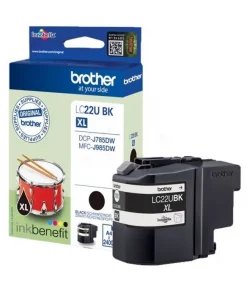 LC22UBK - cartouche de marque Brother - noire