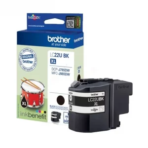 LC22UBK - cartouche de marque Brother - noire