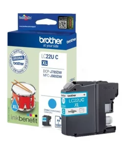 LC22UC - cartouche de marque Brother - cyan