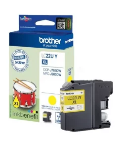 LC22UY - cartouche de marque Brother - jaune