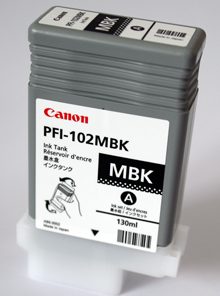 CANON Cartouche Encre PFI-102MBK Noir Mat 130ML
