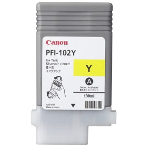 CANON Cartouche Encre PFI-102Y Jaune 130ML