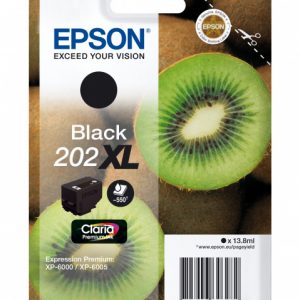 EPSON Cartouche Kiwi 202XL Encre Claria Premium Noir 13,8ml
