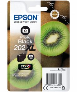 EPSON Cartouche Kiwi 202XL Encre Claria Premium Noir Photo 7,9ml