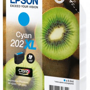 EPSON Cartouche Kiwi 202XL Encre Claria Premium Cyan 8,5ml