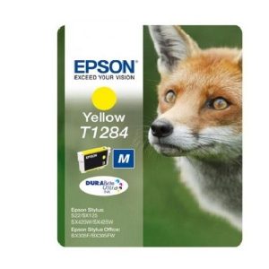 EPSON Cartouche Renard T1284 Encre DURABrite Ultra Jaune 3,5ml