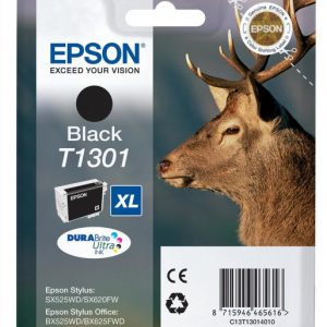 EPSON Cartouche Cerf T1301 Encre DURABrite Ultra Noir XL 25,4ml
