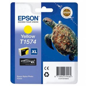 EPSON Cartouche Tortue T1574 Encre UC K3 VM Jaune 25,9ml