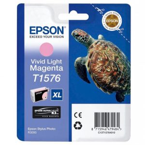 EPSON Cartouche Tortue T1576 Encre UC K3 VM Magenta clair 25,9ml
