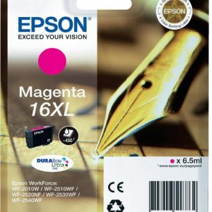 EPSON Cartouche Stylo à plume 16XL Encre Durabrite Magenta XL 6,5ml