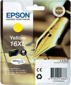 EPSON Cartouche Stylo à plume 16XL Encre Durabrite Jaune XL 6,5ml