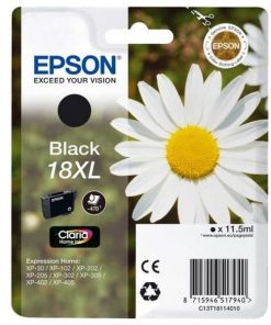 EPSON Cartouche Pâquerette 18XL Encre Claria Home Noir XL 11,5ml