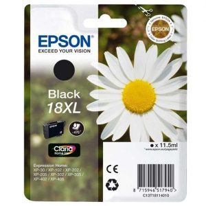 EPSON Cartouche Pâquerette 18XL Encre Claria Home Noir XL 11,5ml