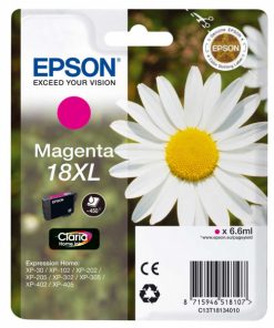 EPSON Cartouche Pâquerette 18XL Encre Claria Home Magenta XL 6,6ml