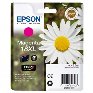 EPSON Cartouche Pâquerette 18XL Encre Claria Home Magenta XL 6,6ml