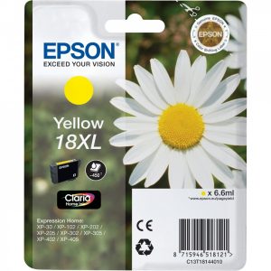 EPSON Cartouche Pâquerette 18XL Encre Claria Home Jaune XL 6,6ml