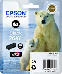 EPSON Cartouche Ours Polaire26XL Encre Claria Premium Noir Ph 8,7ml