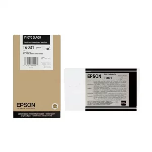 C13T603100 / T6031 - cartouche de marque Epson - noire