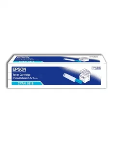 C13S050318 / 0318 - toner de marque Epson - cyan