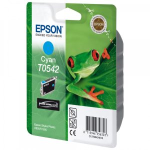 EPSON Cartouche Grenouille T0542 Encre UltraChrome Hi-Gloss Cyan 13ml