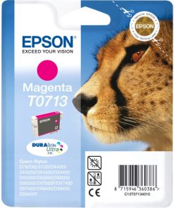EPSON Cartouche Guépard T0713 Encre DURABrite Ultra Magenta 5,5ml